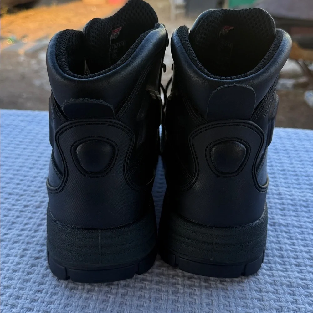 Red Wing Men’s 9/5 oil R. Steel toe Shoes Black Leather Boots